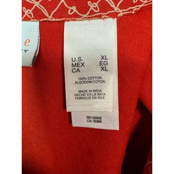 Liz Claiborne First Issue Jacket Women's XL Red Geometric Patterned Jacket - Picture 16 of 16